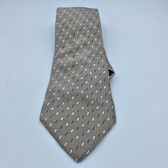 RBM Collection Necktie Tie Men Multicolor Geometric 100% Silk Vintage 57 x 4 - Picture 2 of 6